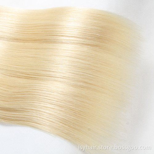 100% Full Cuticle Aligned High Quality 100 Human Hair Double Drawn Brazilian Hair extensions 613 human hair